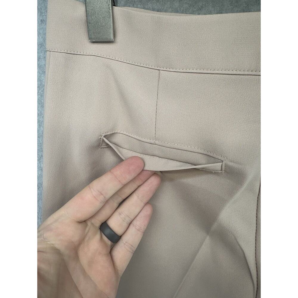 Mango Womens Dress Pants Size Small with Flare Leg 25" Inseam Light Brown - Picture 7 of 11